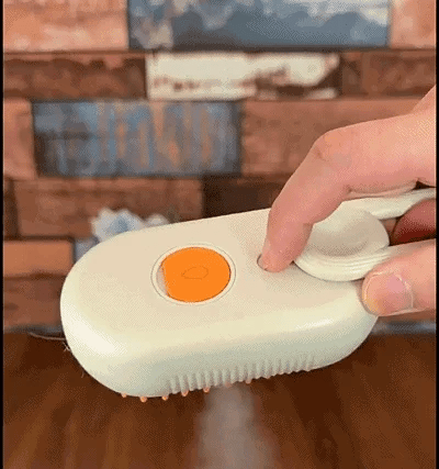 CEPILLO 3 EN 1 PARA MASCOTAS 🐾 | Masajea, Quita Pelo y Limpia con Spray – Pelaje Brillante y Hogar Limpio