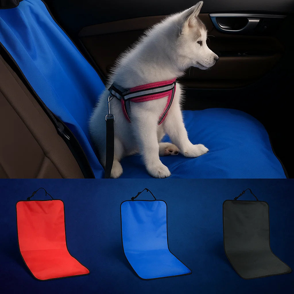 FUNDA PARA ASIENTO DE COCHE PARA MASCOTAS 🚗 | Impermeable, Antideslizante y Fácil de Limpiar — Protege tu Auto