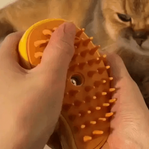 CEPILLO LIMPIADOR A VAPOR PARA MASCOTAS 🐾 | Elimina Pelo, Suciedad y Bacterias — Baño Rápido y Sin Estrés